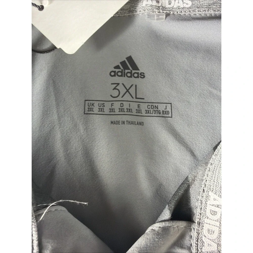 Adidas Ultimate365 3-Color Stripe Golf Polo Men's 3XL Gray NWT $65 FS5198